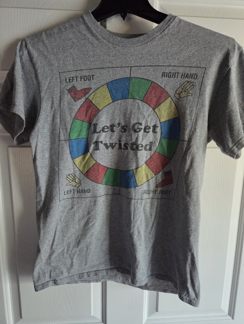 Let's Get Twisted Gray Womans Graphic T-Shirt